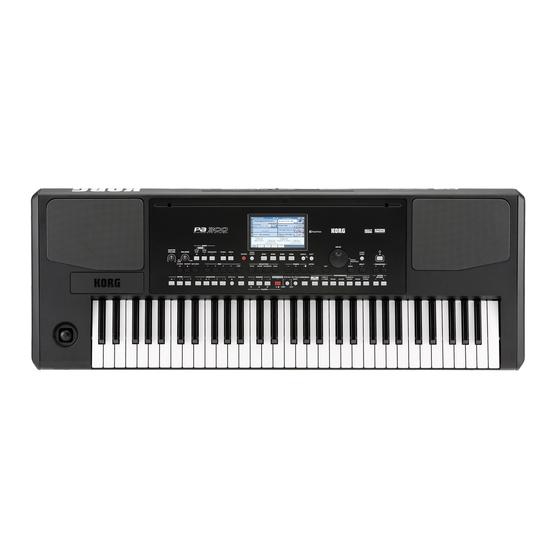 Korg Pa300 Guía Rápida