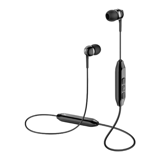 Sennheiser CX 150BT Instrucciones De Manejo