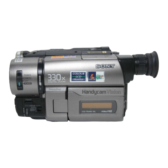 Sony Handycam Vision CCD-TRV36E Manuales