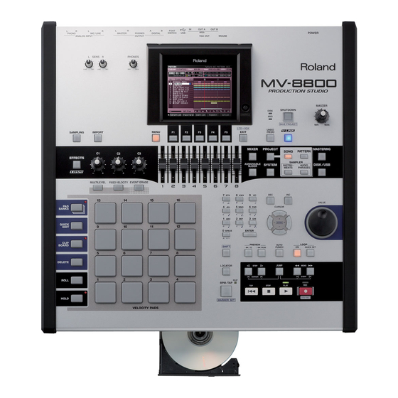 Roland MV-8800 Manuales