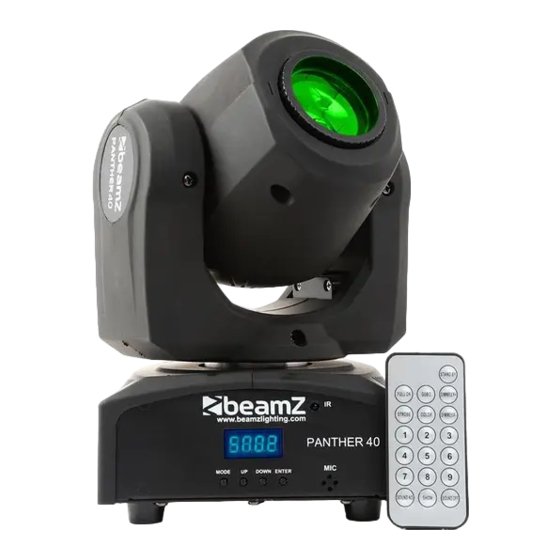 Beamz Panther 40 Led Spot Manual De Instrucciones