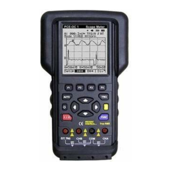 PCE Instruments PCE-OC1 Manuales