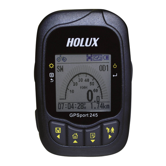 Holux GPSport 245 Guia De Inicio Rapido