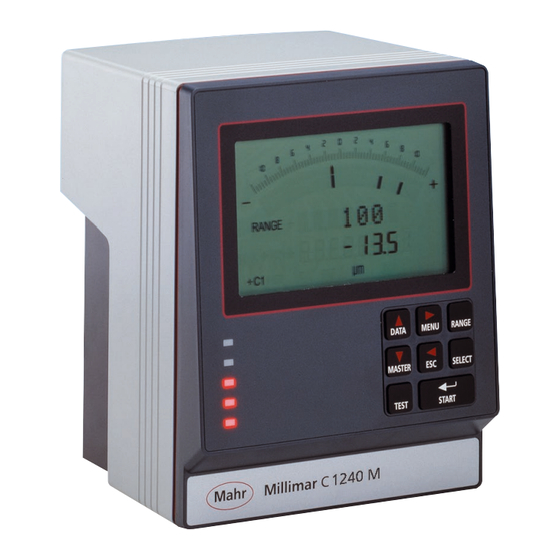 Mahr Millimar C 1208 Manual De Instrucciones