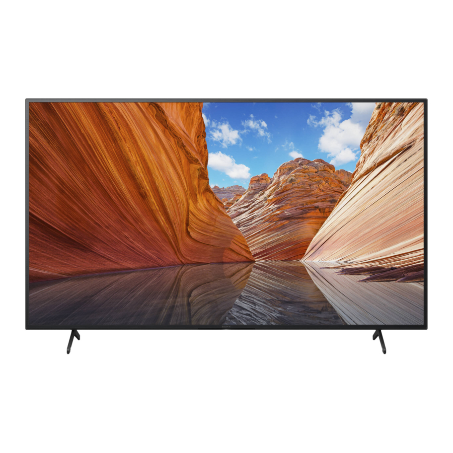 Sony BRAVIA KD-75X80J Guía De Referencia