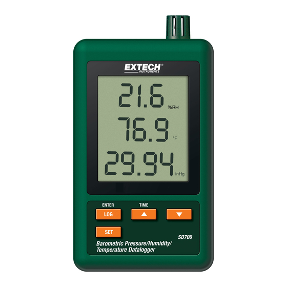 Extech Instruments SD700 Manual Del Usuario