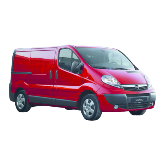 Opel VIVARO 2013 Manual De Instrucciones