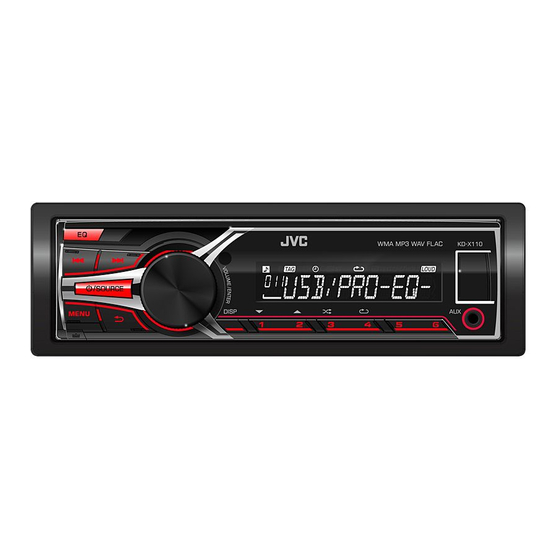 JVC KD-X210 Manual De Instrucciones