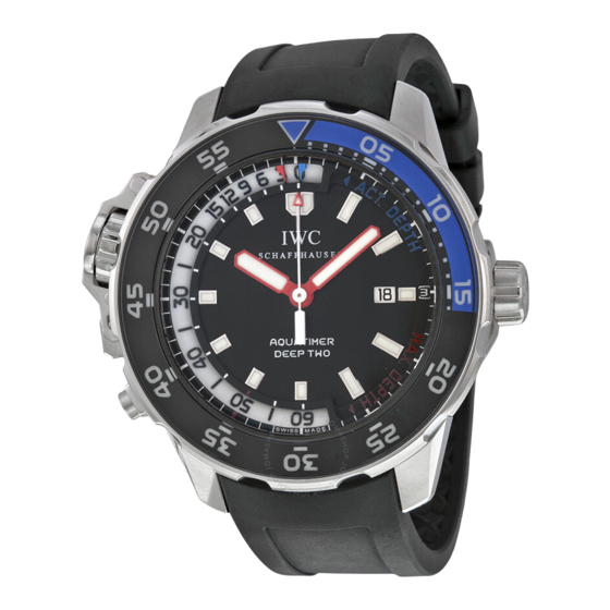 iwc AQUATIMER DEEP TWO Instrucciones De Manejo