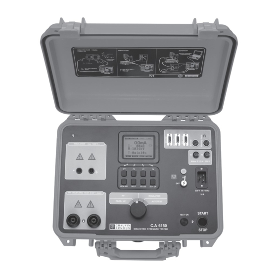 Chauvin Arnoux C.A 6150 Manual De Instrucciones