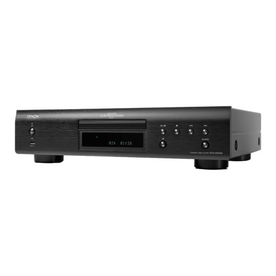 Denon DCD-900NE Manual Del Usuario