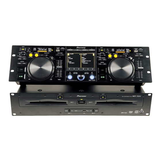 Pioneer MEP-7000 Manual De Instrucciones