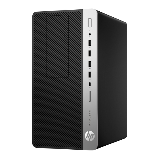 HP ProDesk 600 G3 MT Guía De Hardware