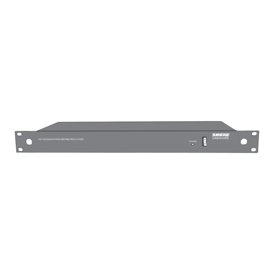 Shure UA844SWB Manual De Instrucciones