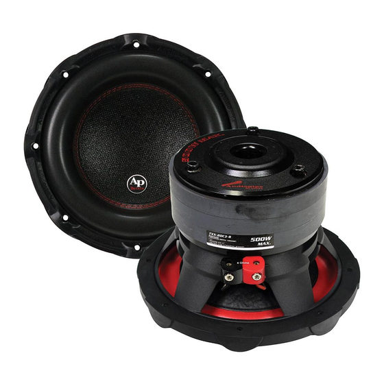 Audiopipe TXX-BDC3-8 Manuales