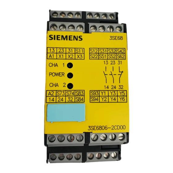 Siemens SIRIUS 3SE6806-2CD00 Módulo De Seguridad
