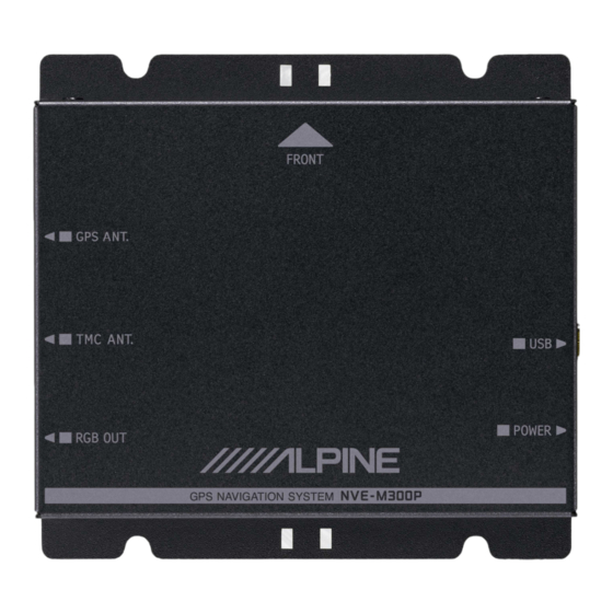 Alpine NVE-M300P Guía De Actualización