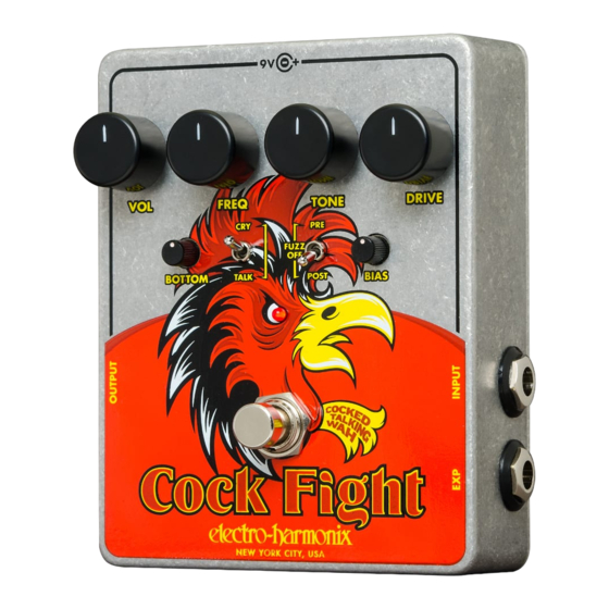 Electro-Harmonix Cock Fight Guia De Inicio Rapido