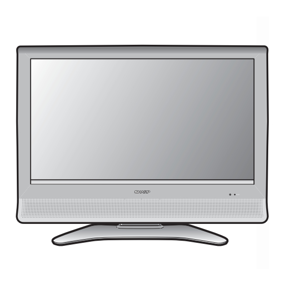 Sharp LC-26DV10U Manual De Operación