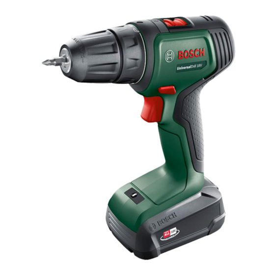 Bosch UniversalDrill 18V Manual Original