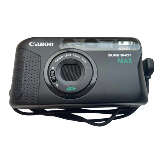 Canon SURE SHOT MAX Instrucciones