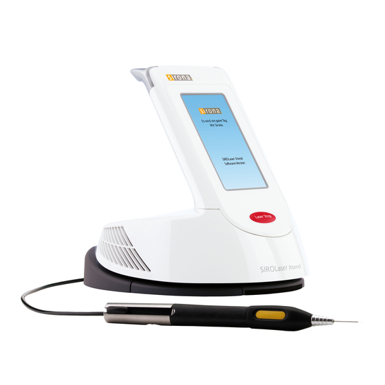 Sirona SIROLaser Advance Instrucciones De Uso