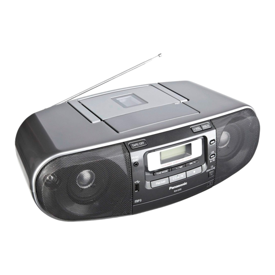 Panasonic RX-D55 Instrucciones De Funcionamiento