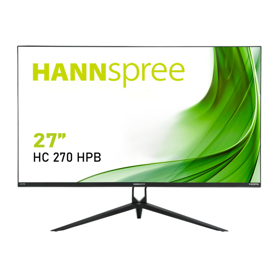 HANNspree HC270HPB Manual De Usuario
