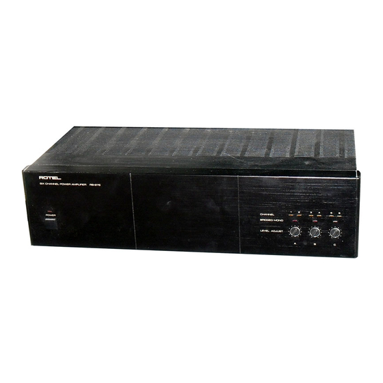 Rotel RB-976 MkII Manual De Instrucciones