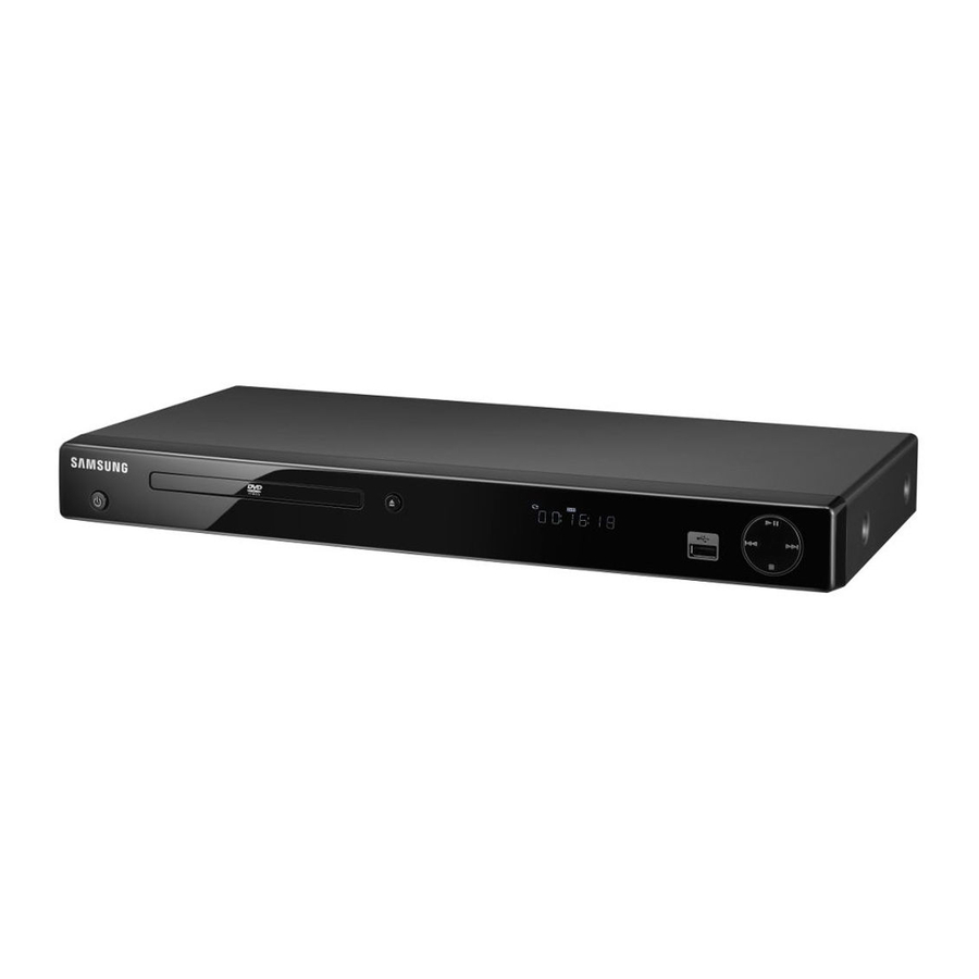 Samsung DVD-1080P9 Manual Del Usuario