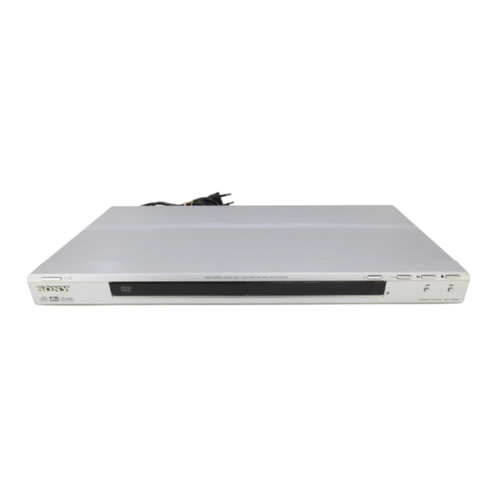 Sony DVP-NS30 Manual De Instrucciones