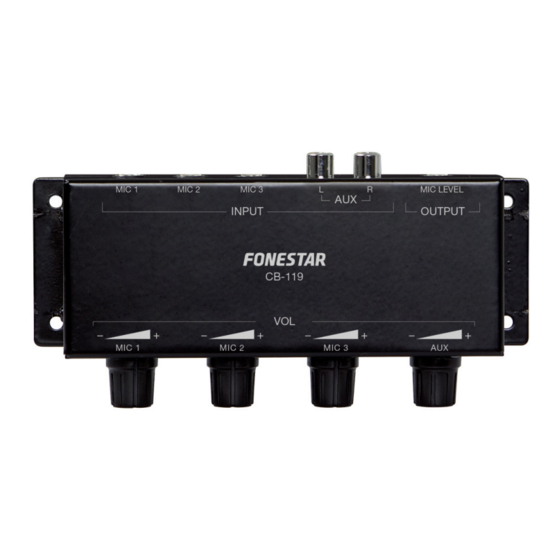 FONESTAR CB-119 Manual De Instrucciones