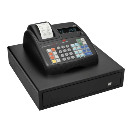 Olivetti ECR 7700LD eco Plus Guía De Usuario
