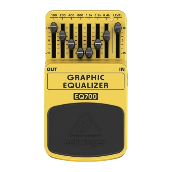 Behringer EQ700 Guia De Inicio Rapido