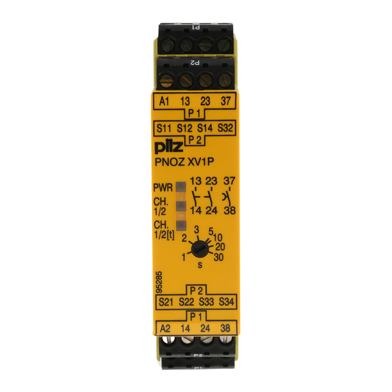 Pilz PNOZ XV1P Instrucciones De Uso