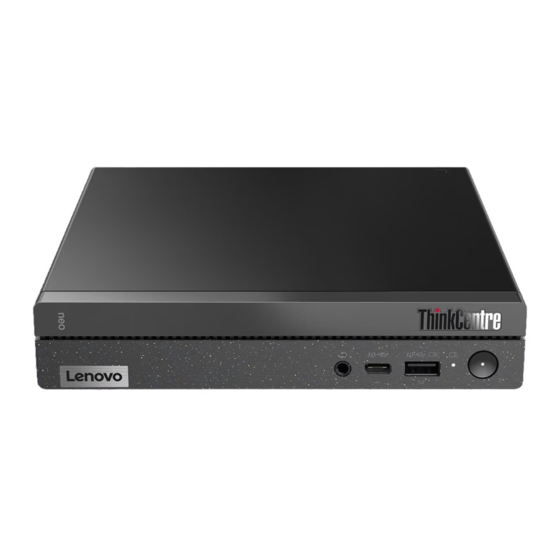 Lenovo ThinkCentre neo 50q Gen 4 Guia Del Usuario