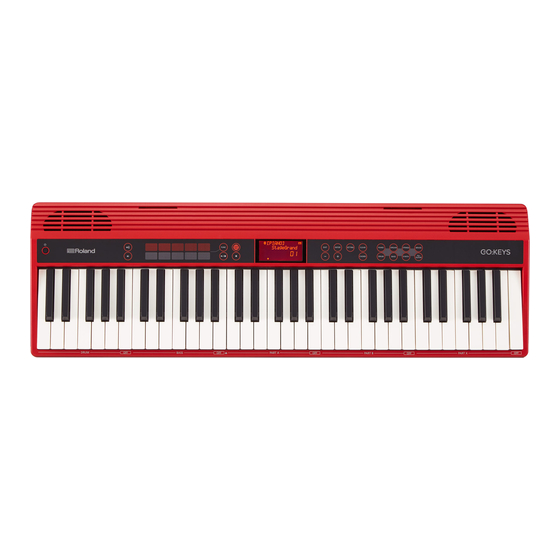 Roland GO:KEYS Manuales