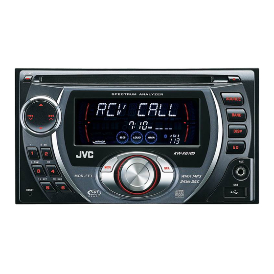 JVC KW-XG700 Manual De Instrucciones