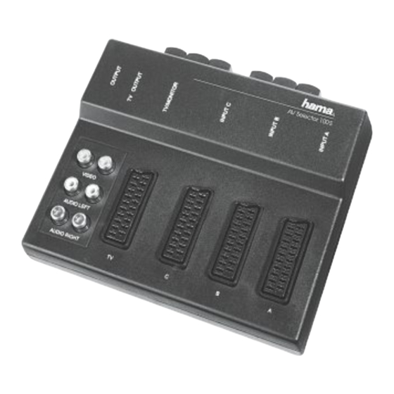 Hama AV-100S Manual De Instrucciones
