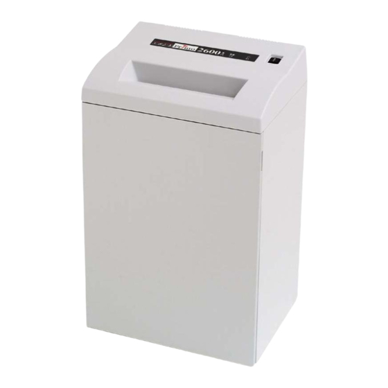 HSM Primo 2600 Instrucciones De Servicio