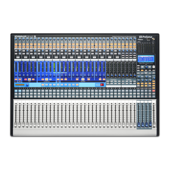 PRESONUS StudioLive AI Serie Manual De Usuario