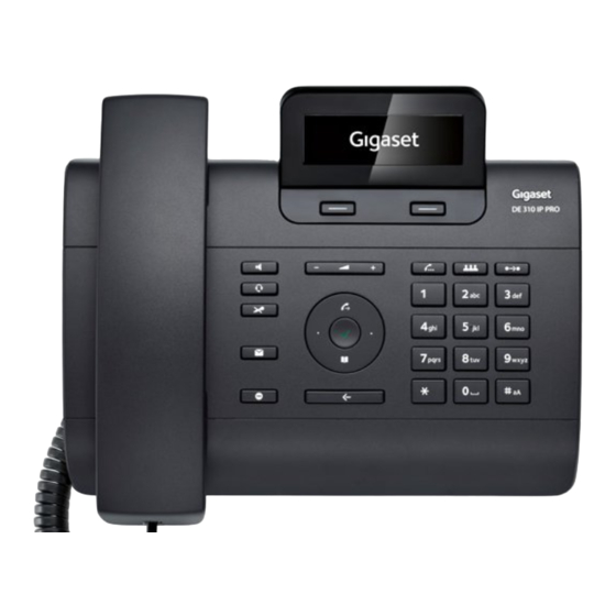 Gigaset DE310 IP PRO Manual Del Usuario