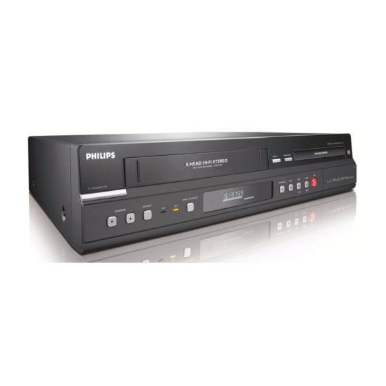 Philips DVDR3432V/12 Manuales