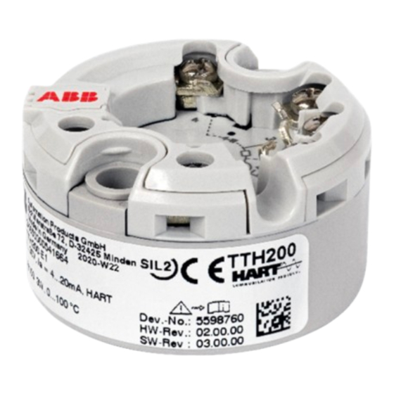 ABB TTH200 Instrucciones De Funcionamiento