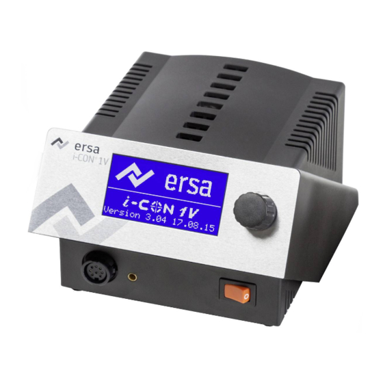 ERSA i-CON 1V Manual De Instrucciones