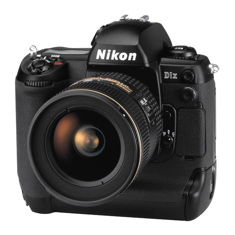 Nikon D1x Manual Del Usuario