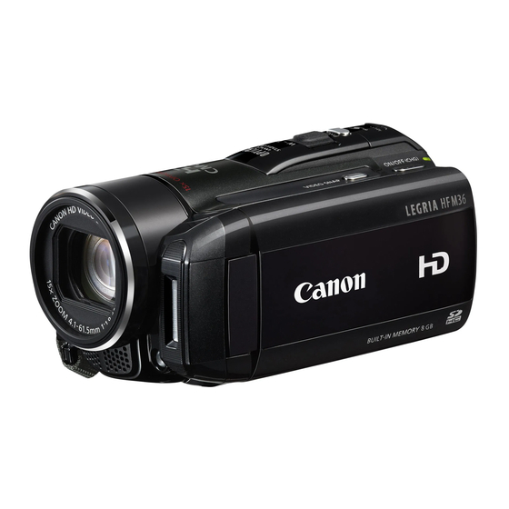 Canon LEGRIA Serie Manual De Instrucciones