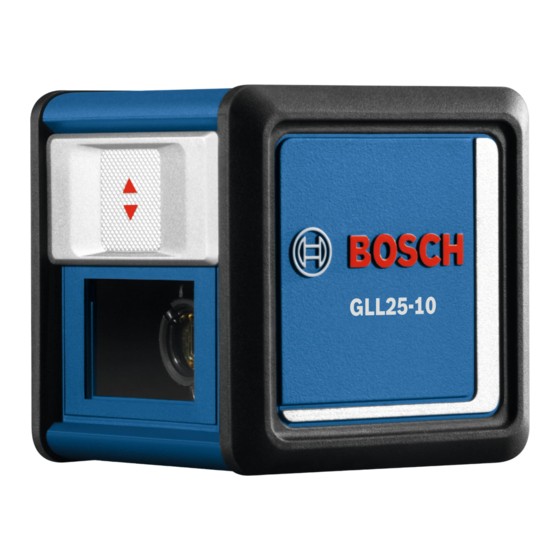 Bosch GLL25-10 Manuales