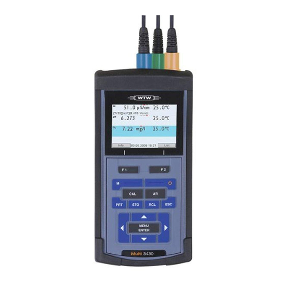 wtw Multi 3430 Manual De Instrucciones