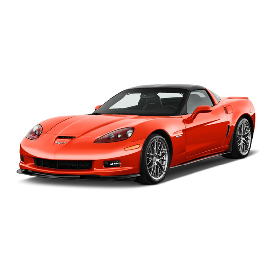 Chevrolet Corvette 2012 Manual De Propietario